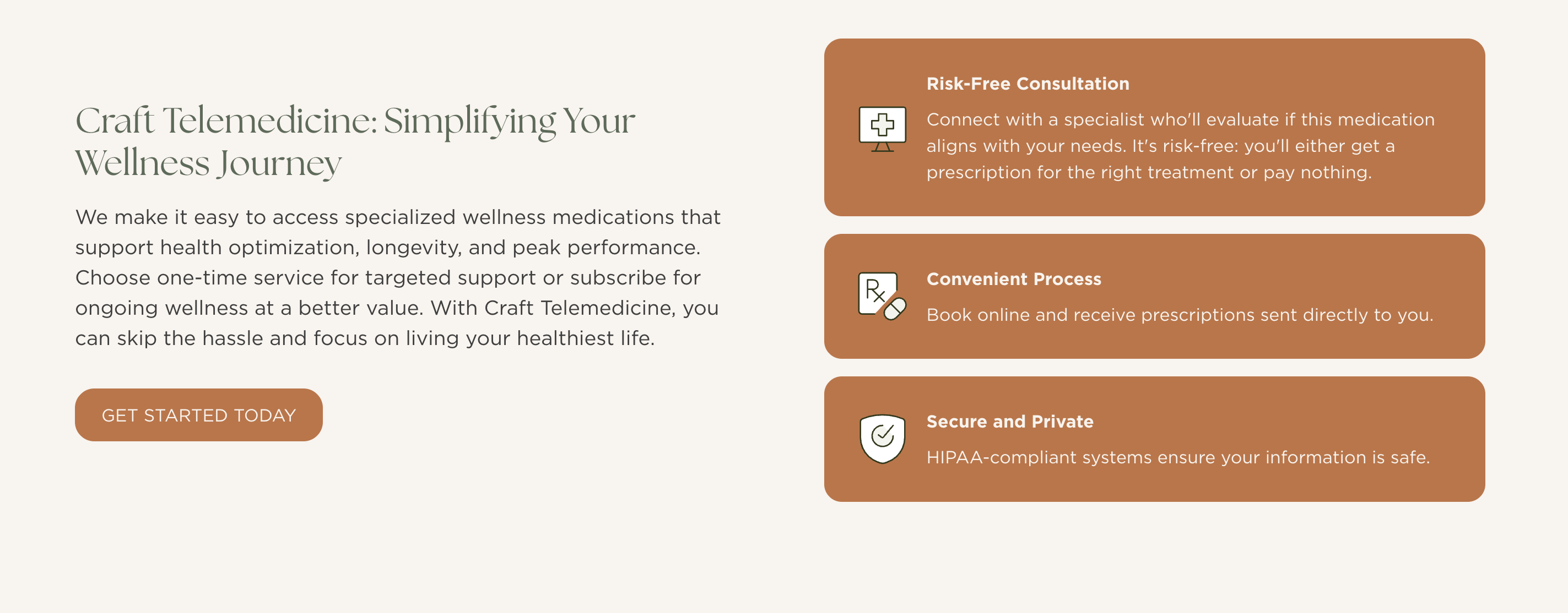 Craft Telemedicine how it works section
